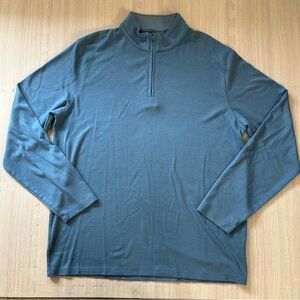 Men’s Mizzen Main 1/4 Zip Pullover Long sleeve. XL Trim Fit. Blue